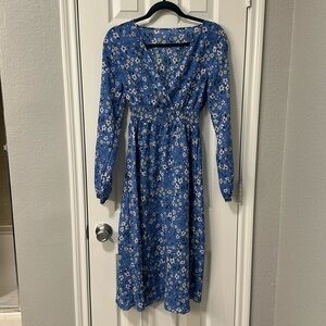 Blue floral SHEIN Dress